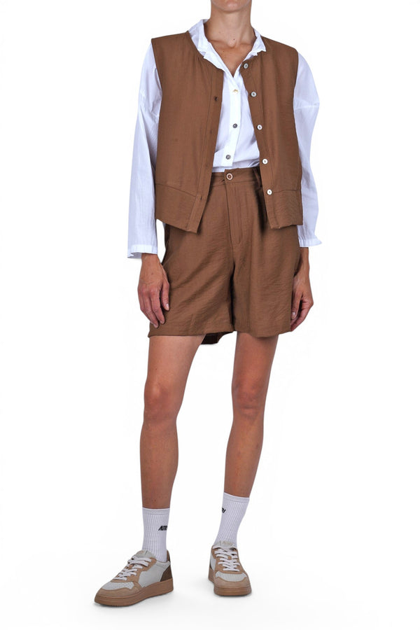 La Femme Blanche - Shorts - 471765 - Tobacco 