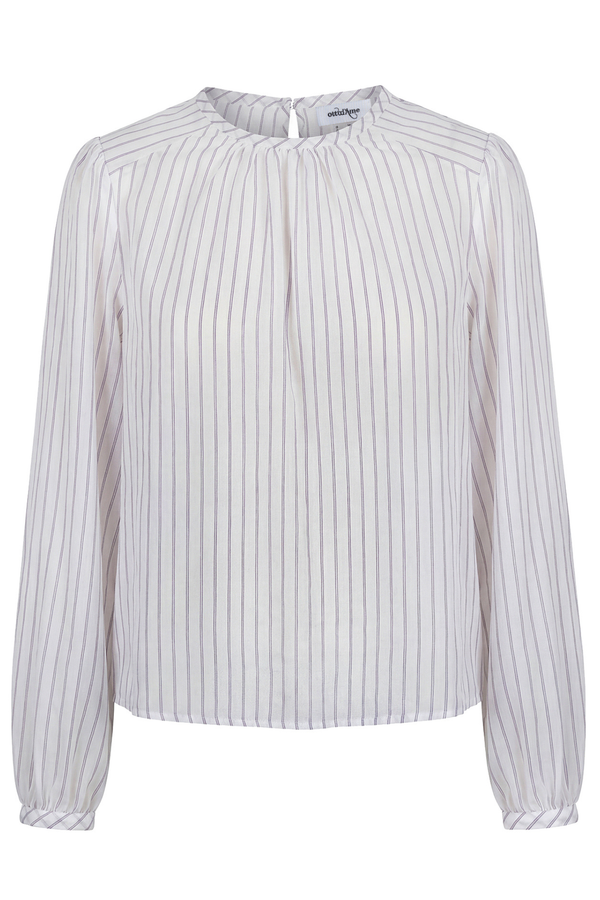Ottod'ame - Blusa - 470786 - Bianco/Azzurro