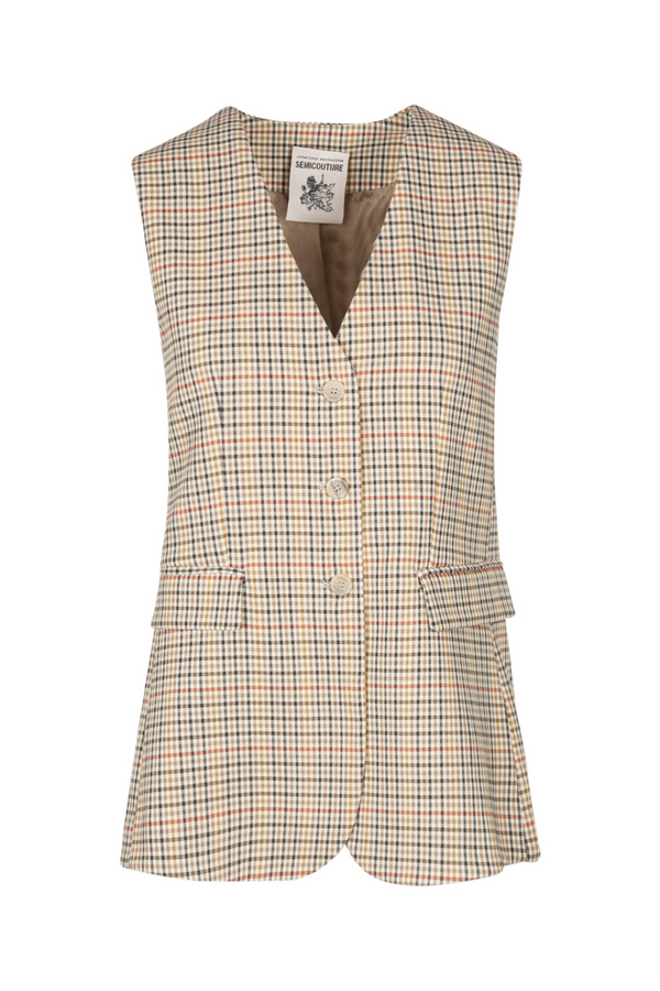 Semi Couture - Vest - 440503 - Beige/Red 