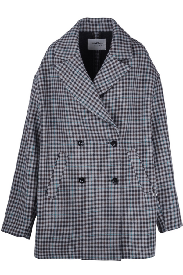 Ottod'ame - Cappotto - 480350 - Fantasia Grigio