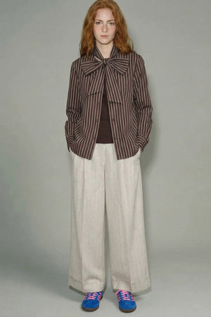 Thumbnail La Femme Blanche - Shirt - 471200 - Moka/White 