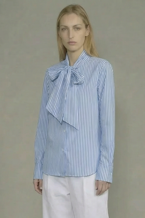 Thumbnail La Femme Blanche - Shirt - 471200 - White/Blue 