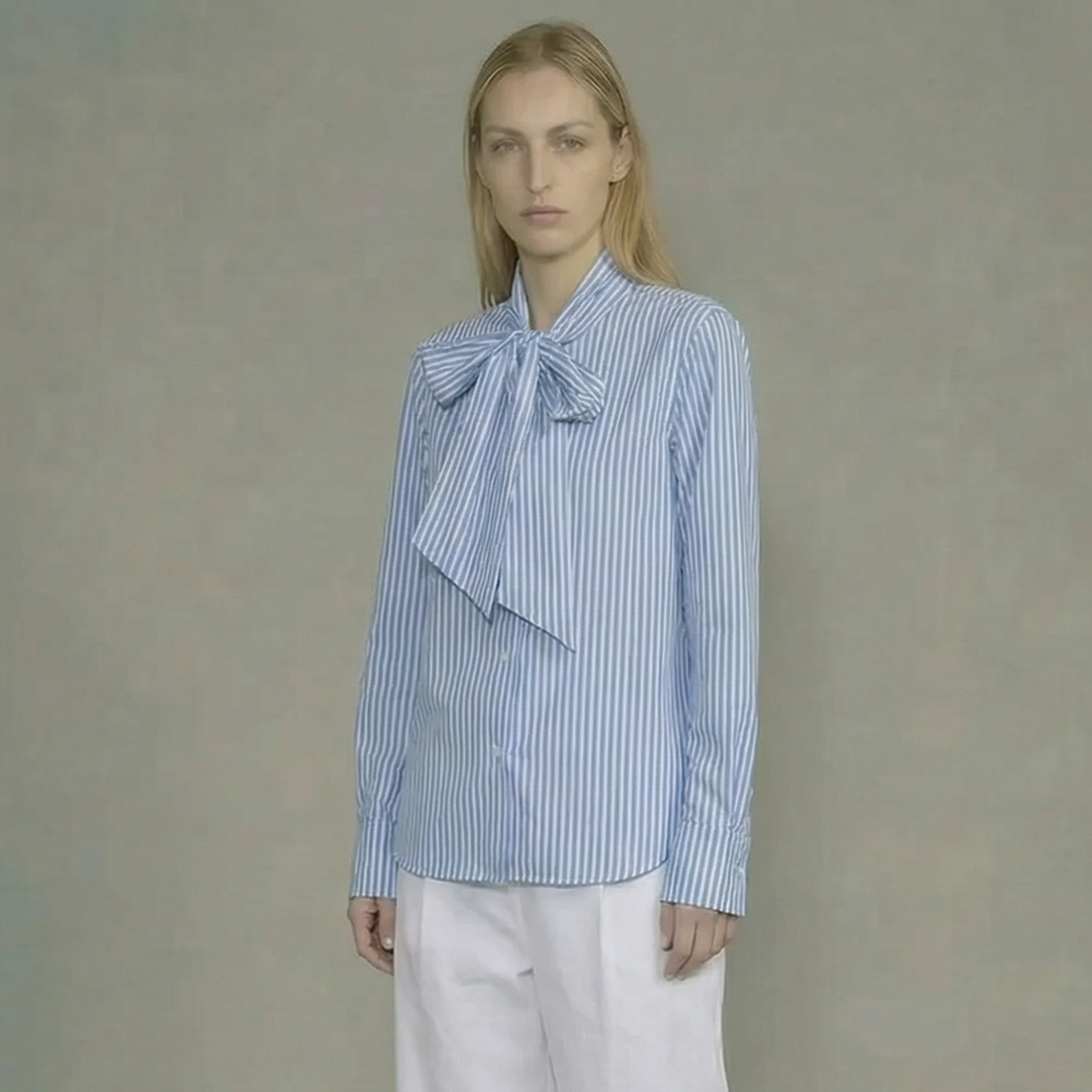 La Femme Blanche - Shirt - 471200 - White/Blue 