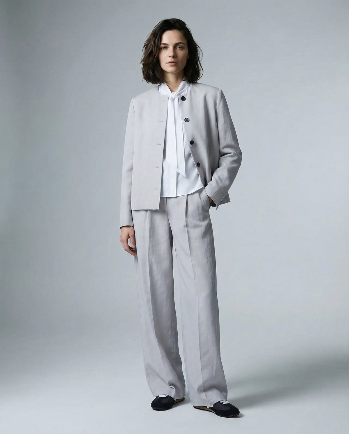 Liviana Conti - Pantalone - 470806 - Grigio chiaro