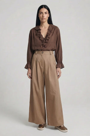 Thumbnail Ottod'ame - Camicia - 470750 - Cioccolato