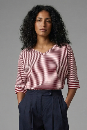Thumbnail Alessia Santi - T-shirt - 470197 - Panna/Rosso