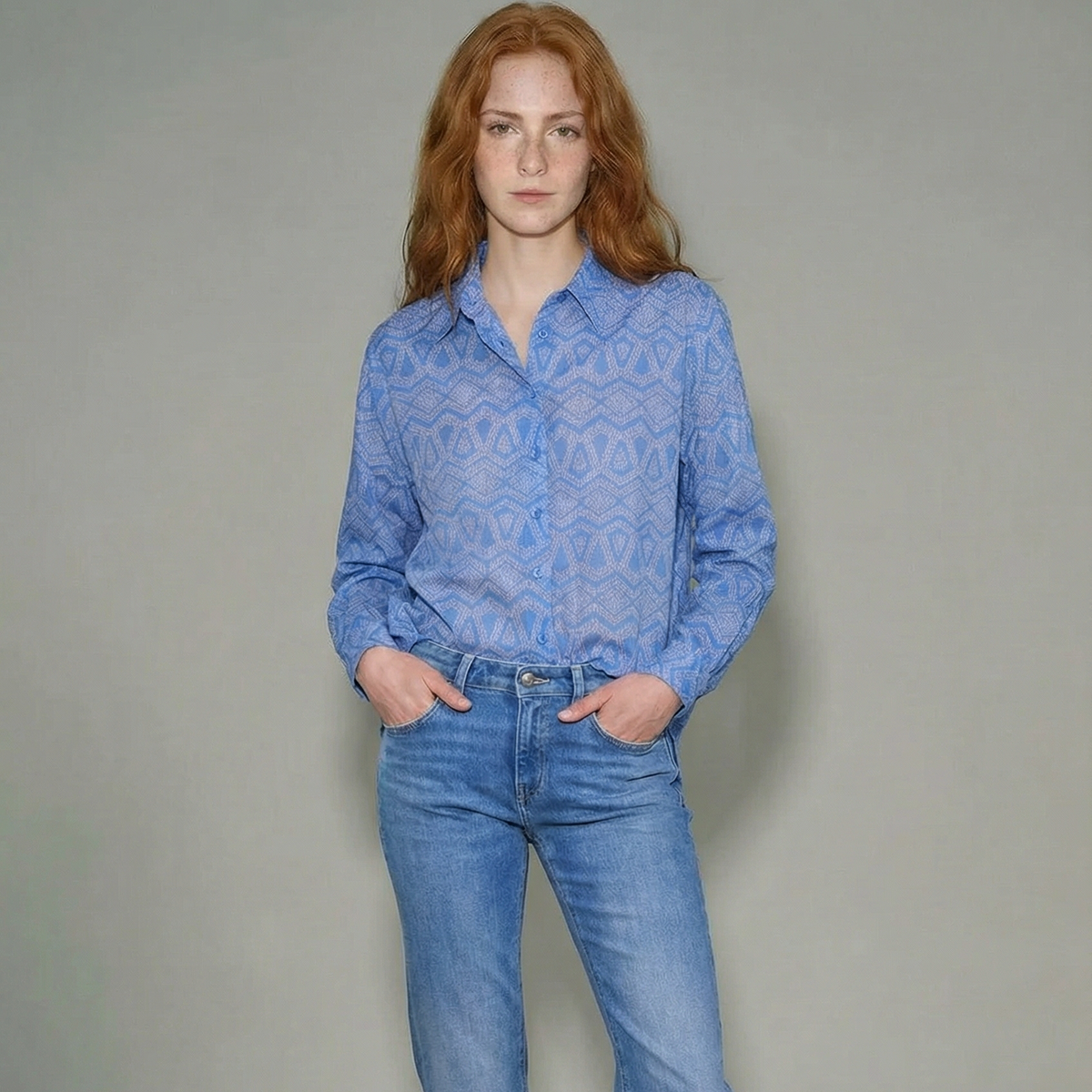NIU - Camicia - 470379 - Azzurro