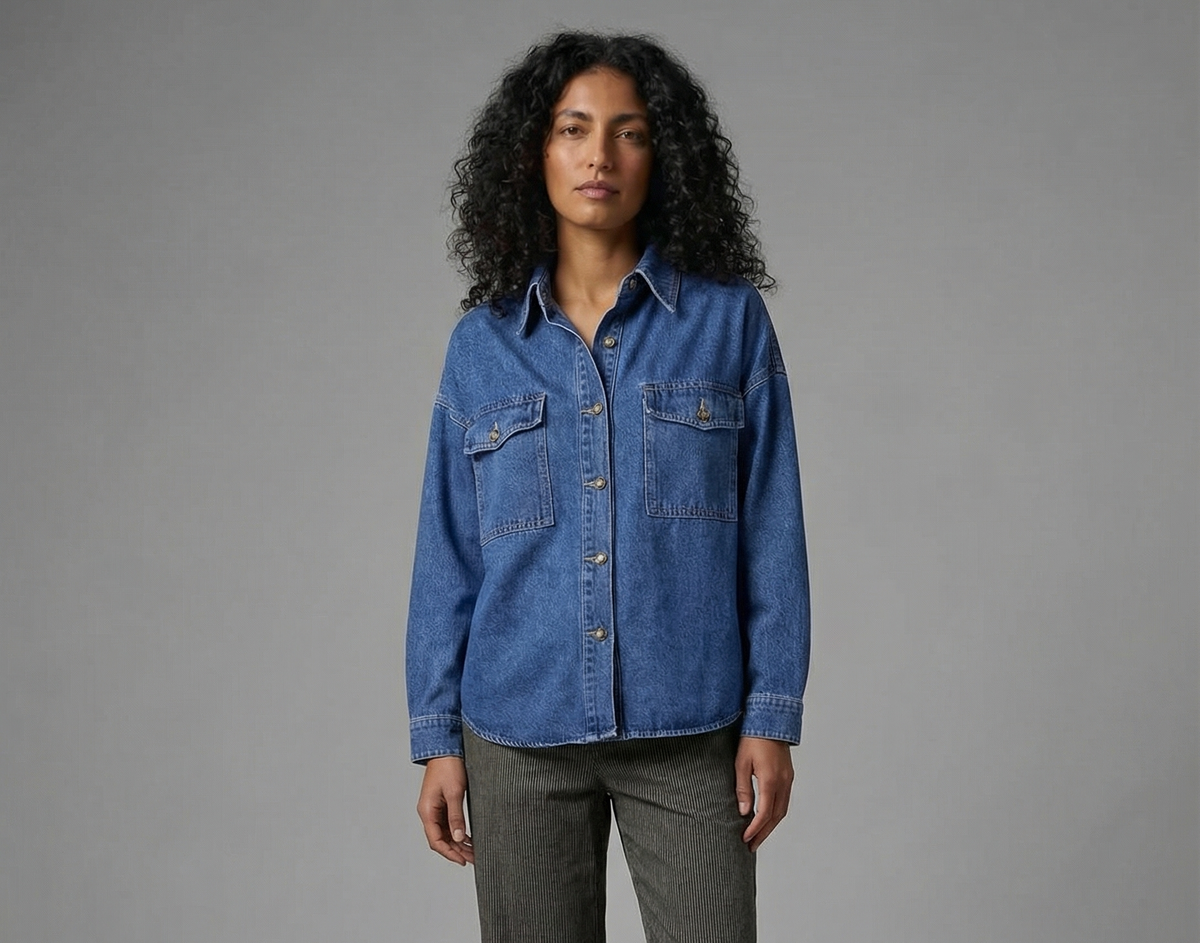La Femme Blanche - Camicia - 471218 - Denim chiaro
