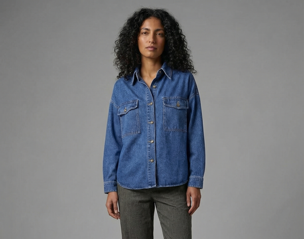 La Femme Blanche - Camicia - 471218 - Denim chiaro