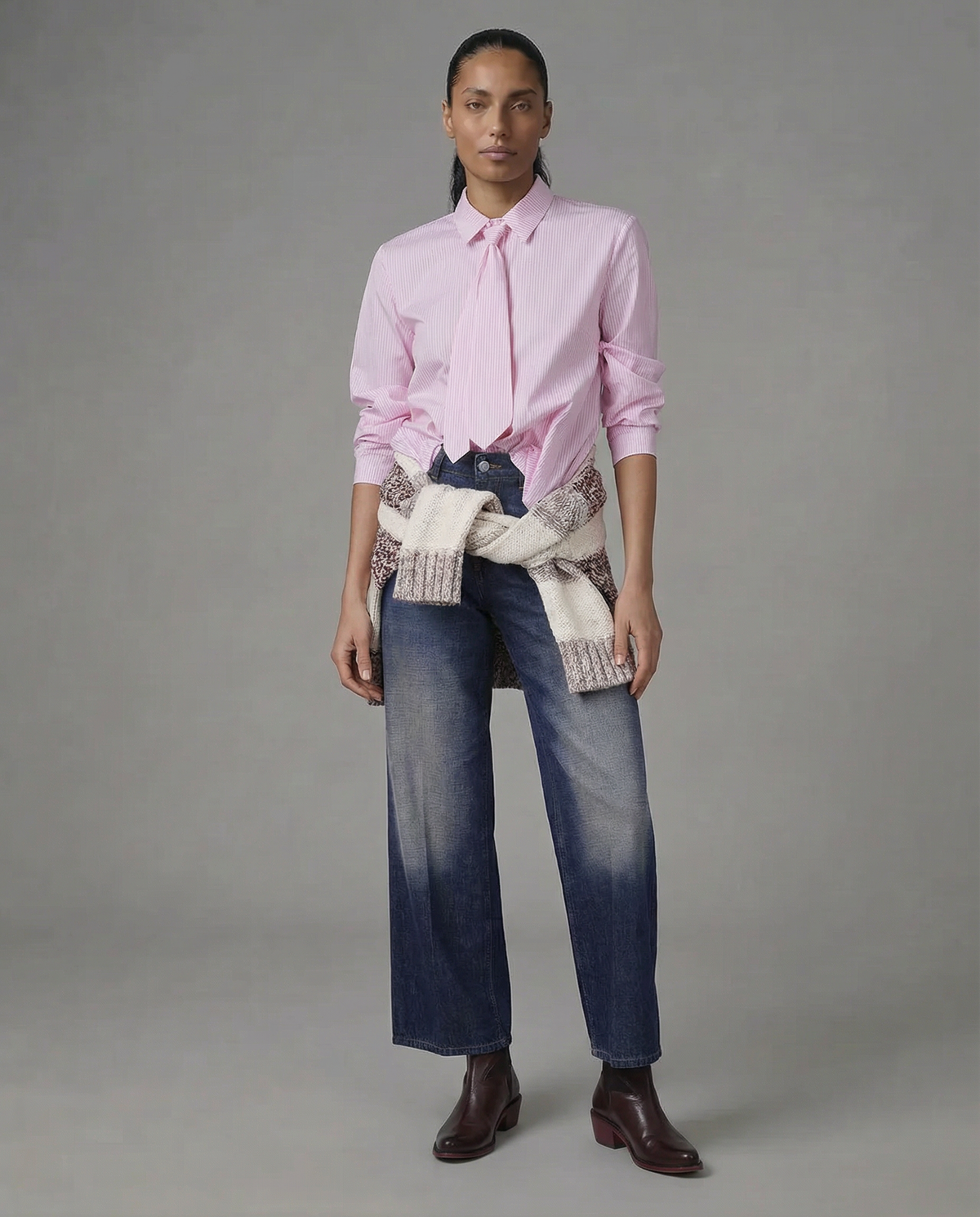 La Femme Blanche - Camicia - 471210 - Bianco/Rosa
