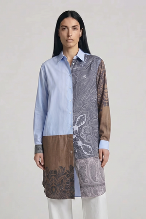 Thumbnail Pierre-Louis Mascia - Camicia - 470091 - Fantasia Azzurro