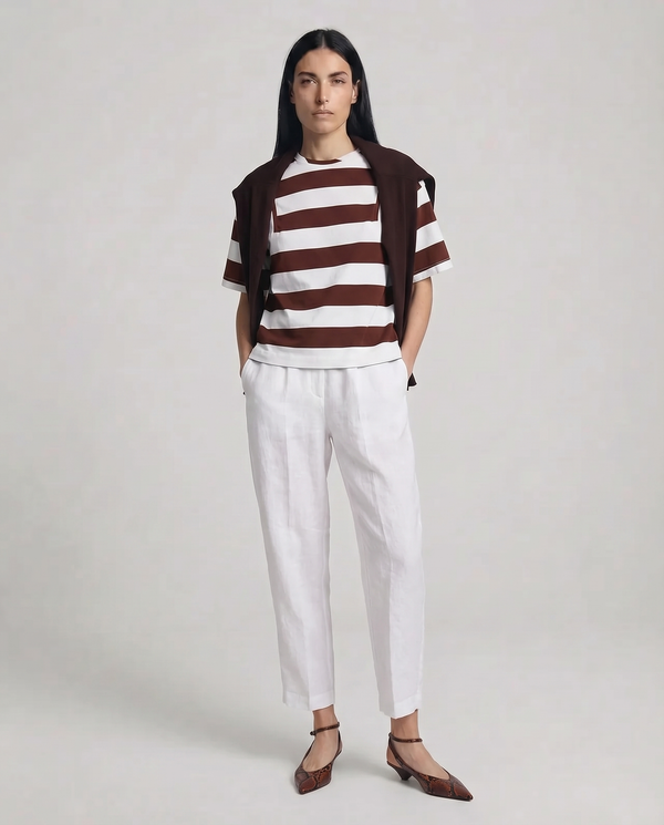 Solotre - T-shirt - 470682 - Moro/Bianco
