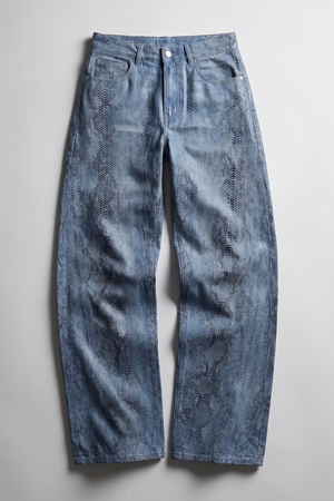 Thumbnail 8pm - Pants - 470484 - Blue Pattern 