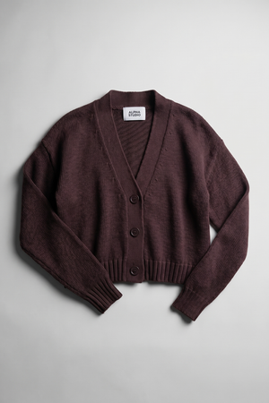 Thumbnail ALPHA STUDIO - Cardigan - 471112 - Cioccolato