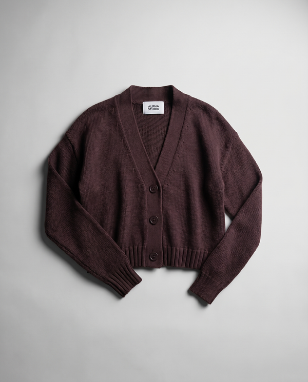 ALPHA STUDIO - Cardigan - 471112 - Cioccolato