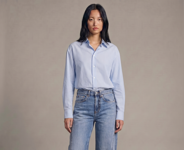 Dondup - Camicia - 470226 - Azzurro/Bianco