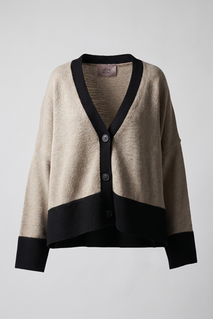 Thumbnail Même Road - Cardigan - 470280 - Beige/Nero