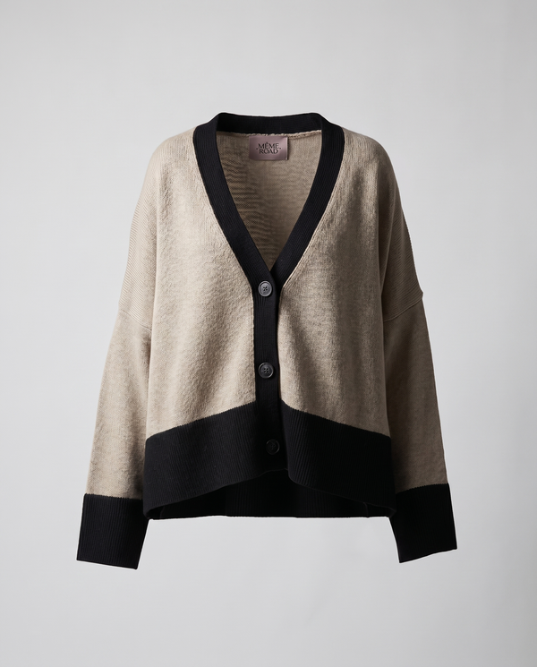 Même Road - Cardigan - 470280 - Beige/Nero