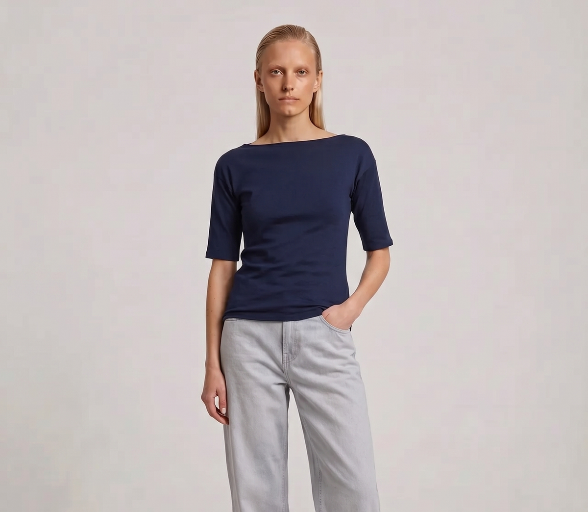 La Femme Blanche - T-shirt - 471521 - Blu