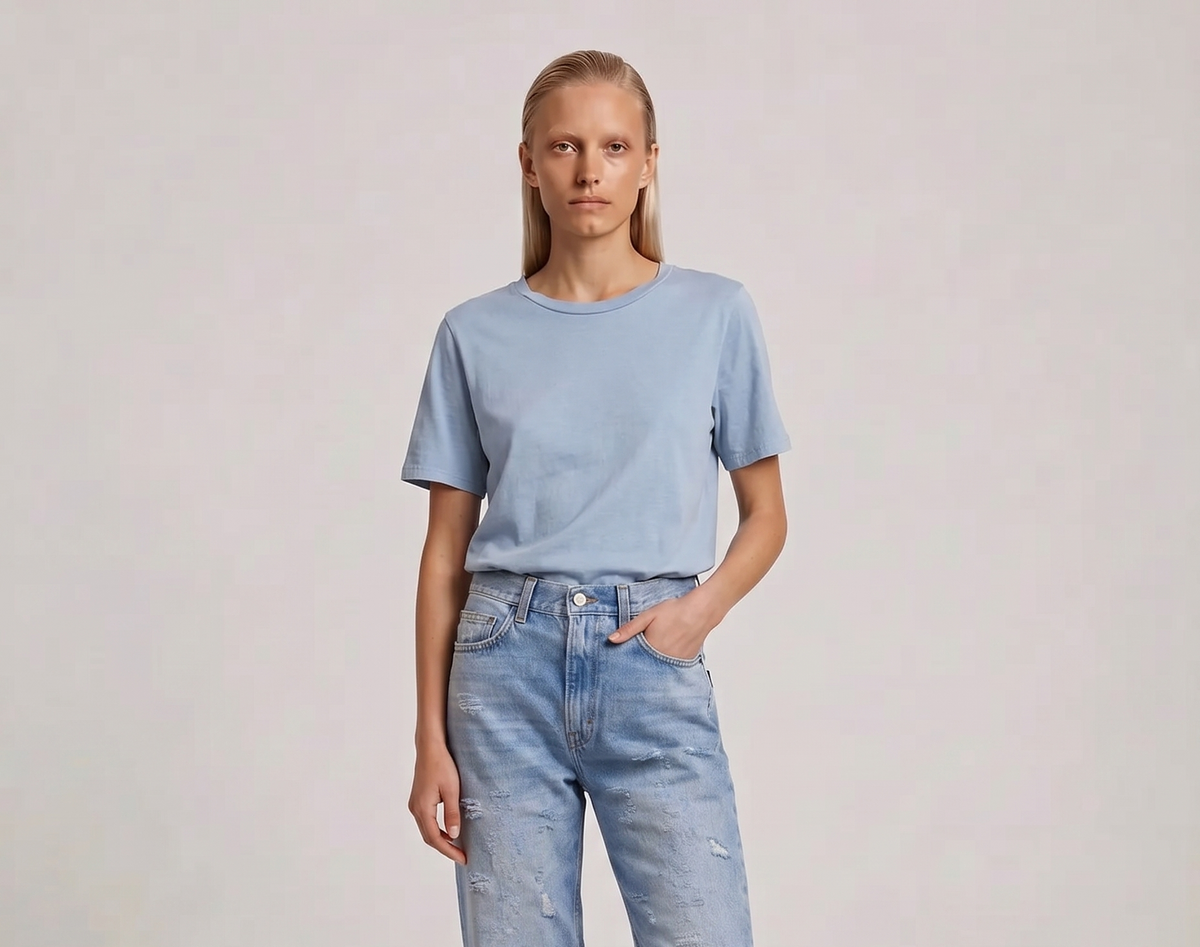 La Femme Blanche - T-shirt - 471523 - Azzurro