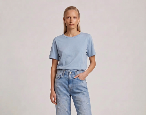 La Femme Blanche - T-shirt - 471523 - Azzurro