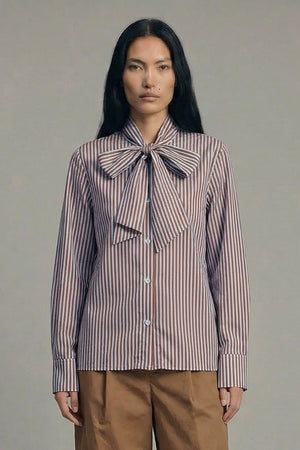 Thumbnail La Femme Blanche - Shirt - 471200 - Light Blue/Brown 